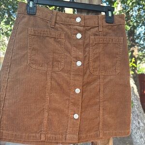 Gap Size 4/27 Brown A-line Mini Skirt with Cargo Style
